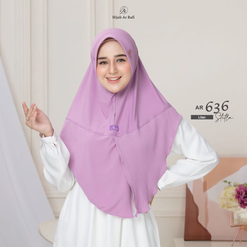 Arrafi Hijab AR 636 Kerudung Harian Bergo Plisket