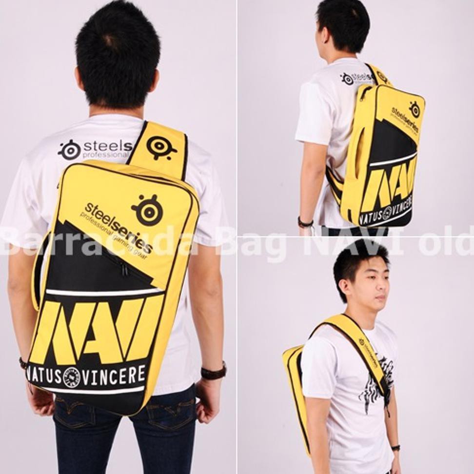Paling Murah Tas Gaming Barracuda Bag 5In1 Navi Yellow Logo