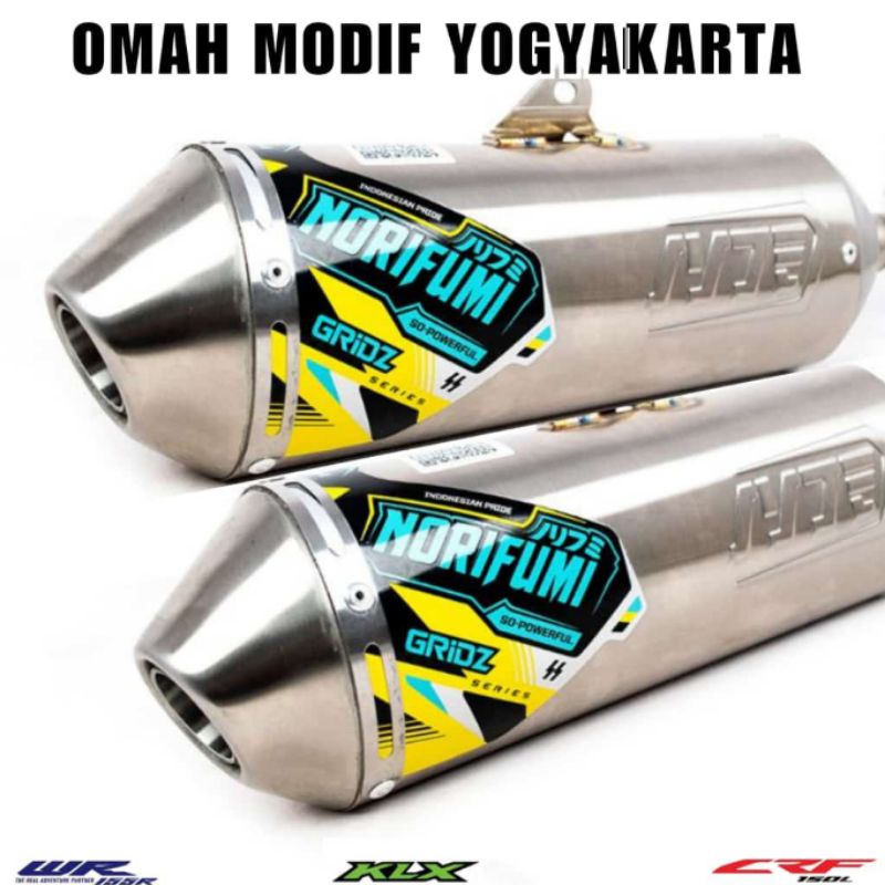 Knalpot Norifumi GRIDZ CRF 150 L KLX 150 BF DTracker WR 155 R Original Grid Z Bigfoot DT CRF 150L WR-2