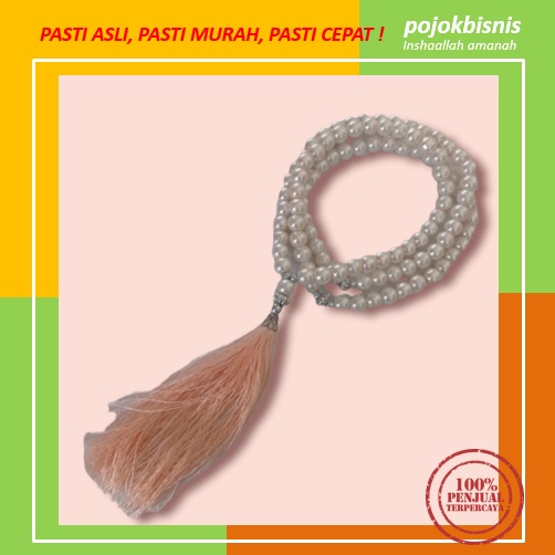 TASBIH 99 BUTIR MUTIARA CANTIK BERAT / TASBEH MUTIARA SINTESIS BERAT KUALITAS TERBAIK