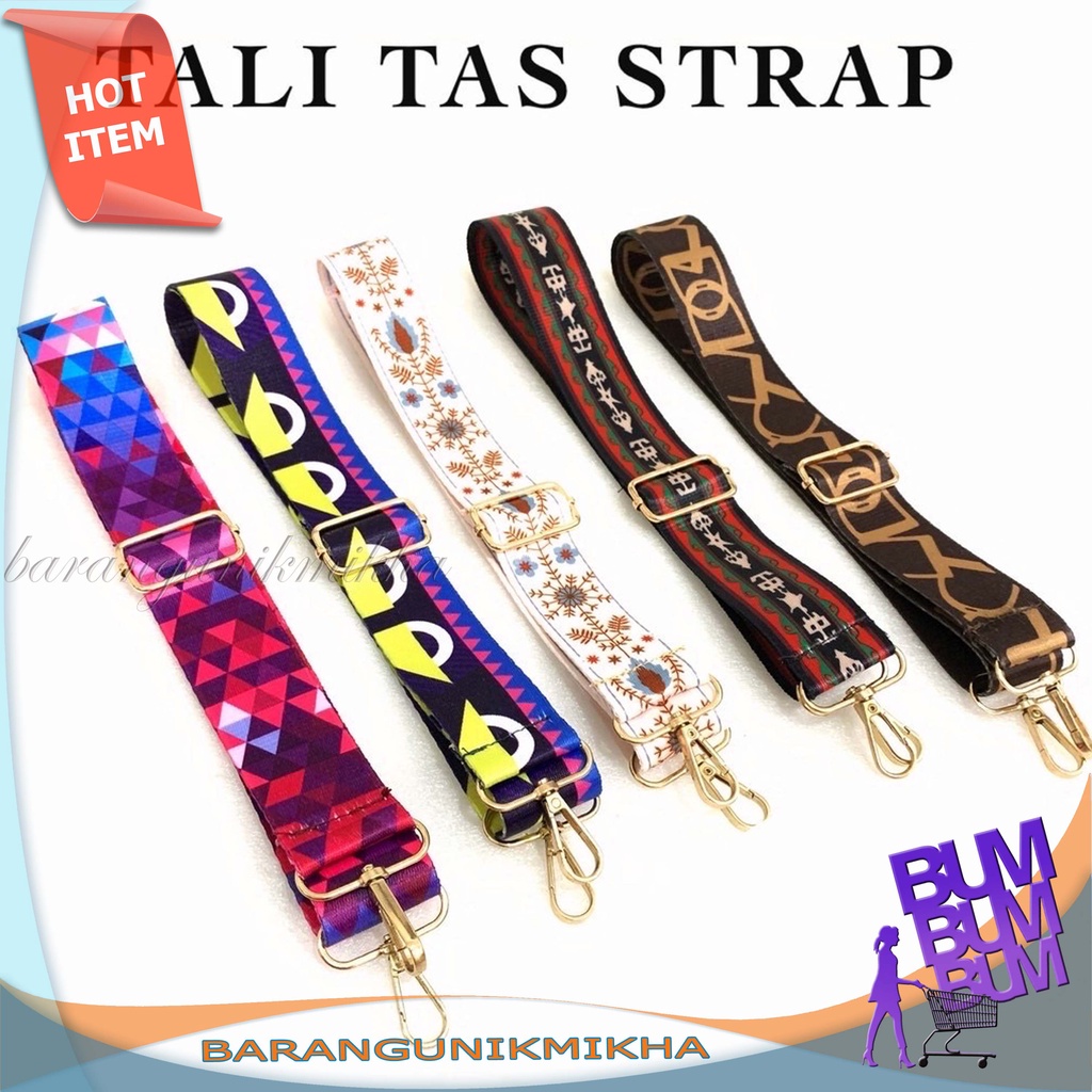 TALI Panjang TAS Bag Strap Fashion Selempang Bisban Aksesoris Tas Longstrap Impor - BUM