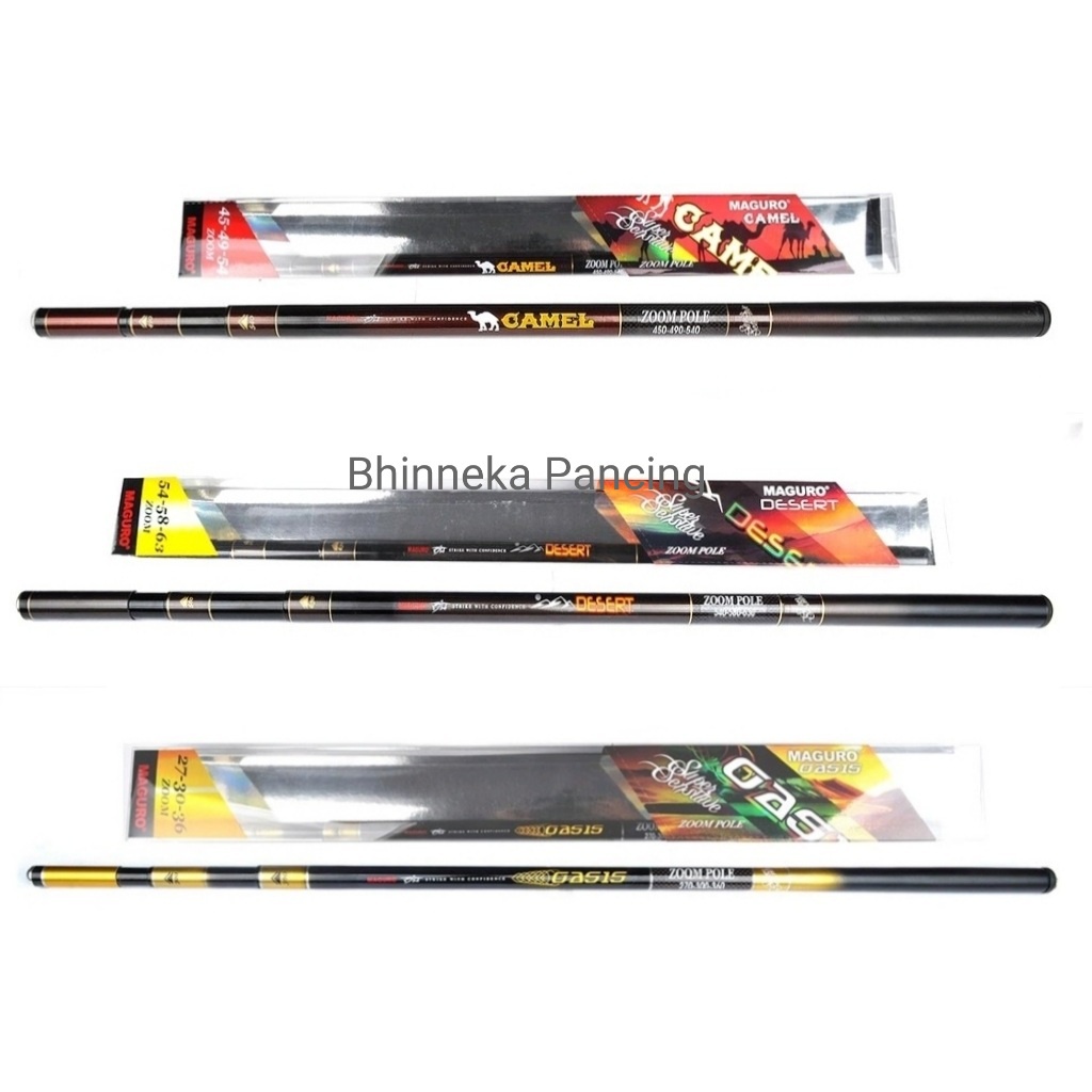 Tegek Zoom Maguro CAMEL | DESSERT | OASIS | POLE | Sensitif | Joran Pole | Alat Pancing Unggulan