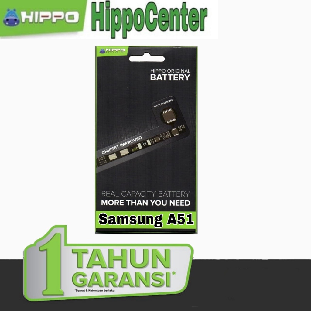 Baterai BATTERY BATRE Hippo Samsung A51 Hippo baterai Samsung Galaxy A51 GARANSI RESMI