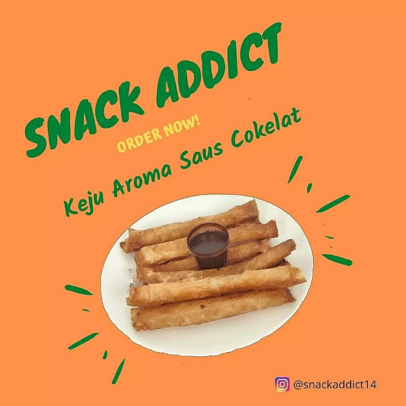 

Keju Aroma isi 10 pcs ( Free Saus Cokelat )