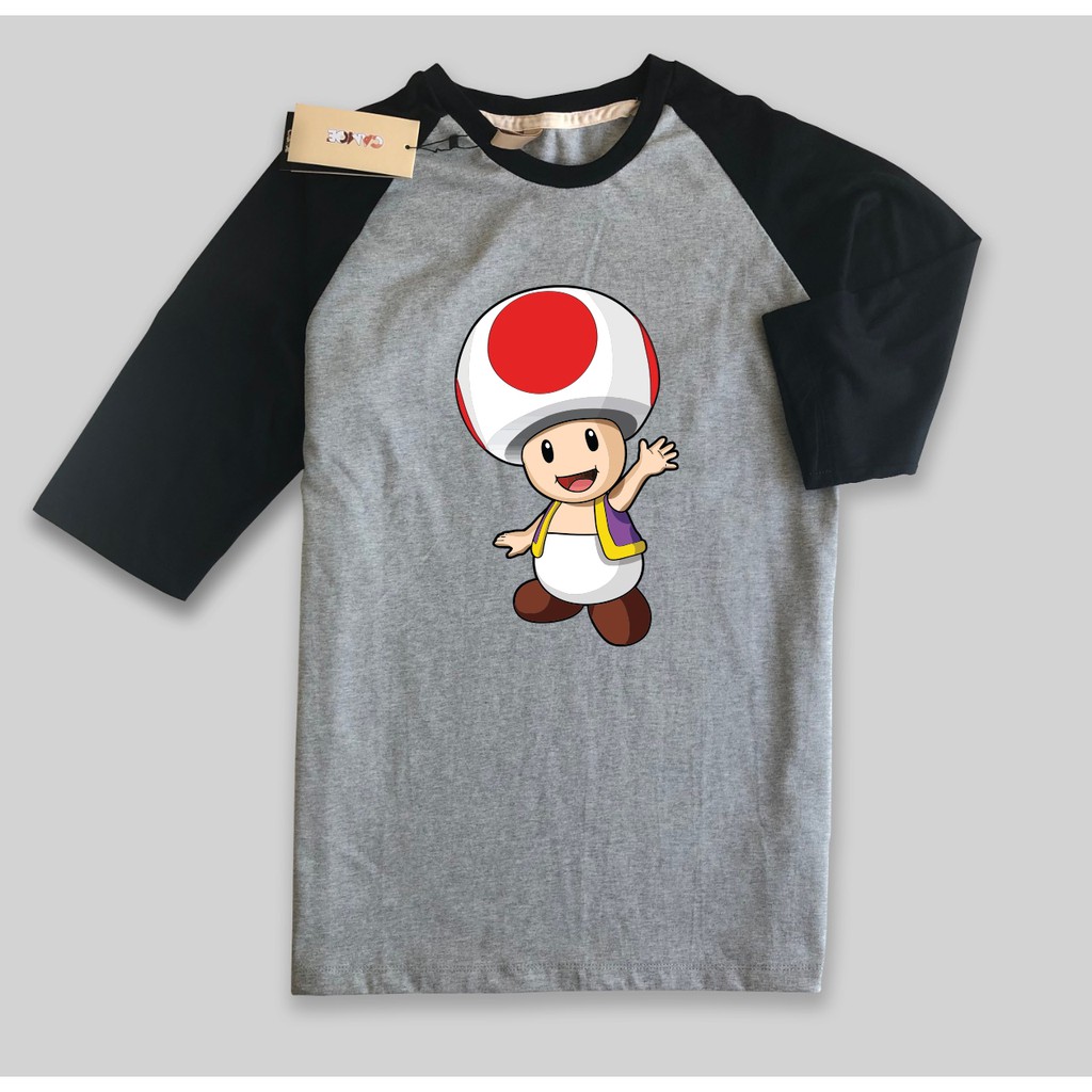 Kaos Raglan Super Mario Toad