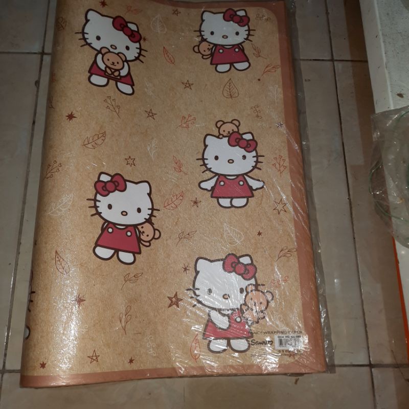 

kertas kado sansan wawa motif fancy 3lembar