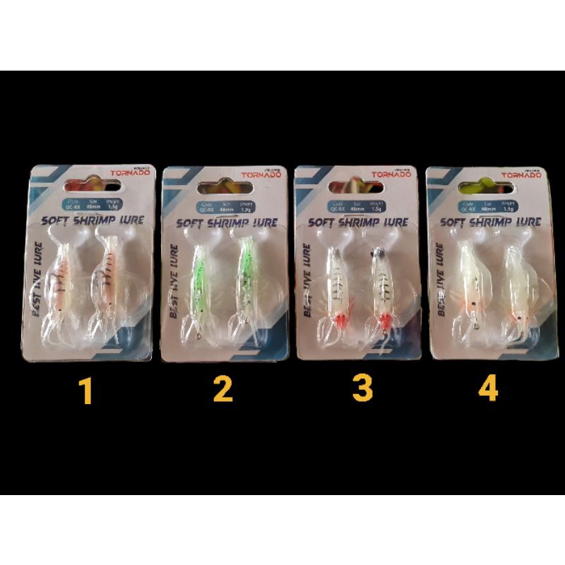 UMPAN PANCING TORNADO SOFT SHRIMP LURE