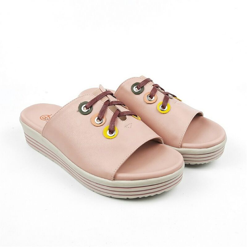 Sendal Wanita donatello OI.64104 Khaki & peach 36-40