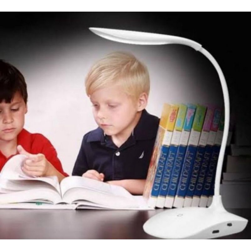 Lampu Belajar Cas V801 Fleksibel