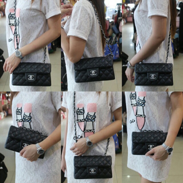 Chanel Rectangular Mini Flap SHW ( Silver )