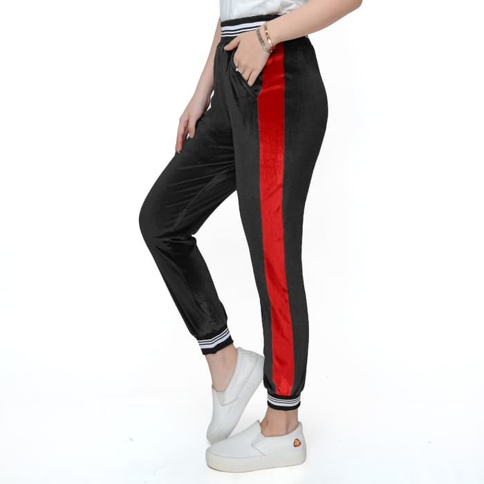 Celana legging import wanita bludru