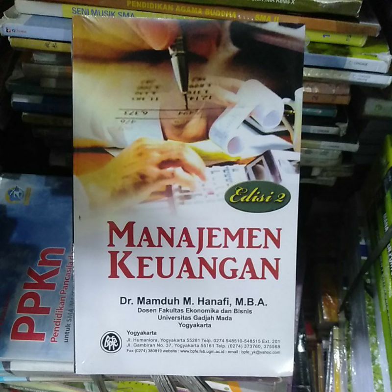 Jual Manajemen Keuangan Edisi Kedua Pengarang Dr Mamduh M Hanafi Mba ...