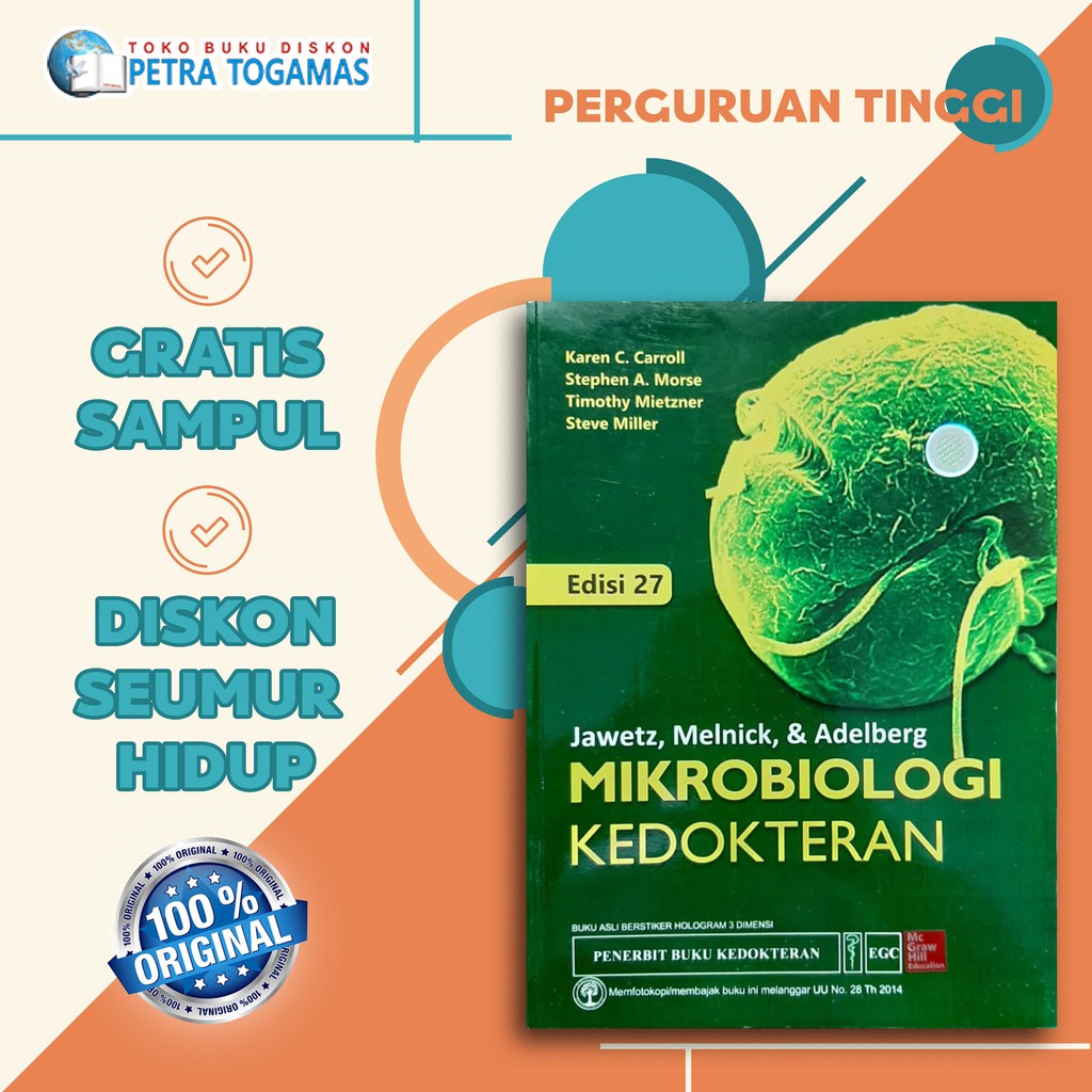 MIKROBIOLOGI KEDOKTERAN ED. 27 by JAWETZ, MELNICK, ADELBERG