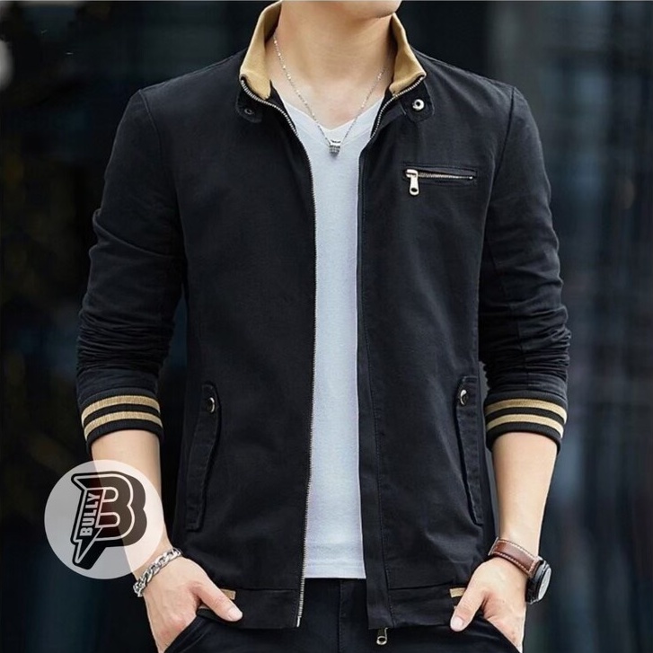 shopwalking.90 - ENEMY COTTON DRILL BOMBER JACKET BASIC L XL JAKET PRIA ORIGINAL ATASAN PRIA KEREN J