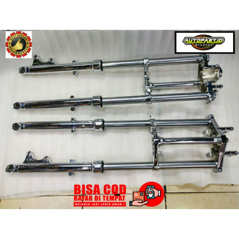 SHOCK DEPAN RX KING FULL CROME FORK ASSY RX KING NEW HIGH QUALITY