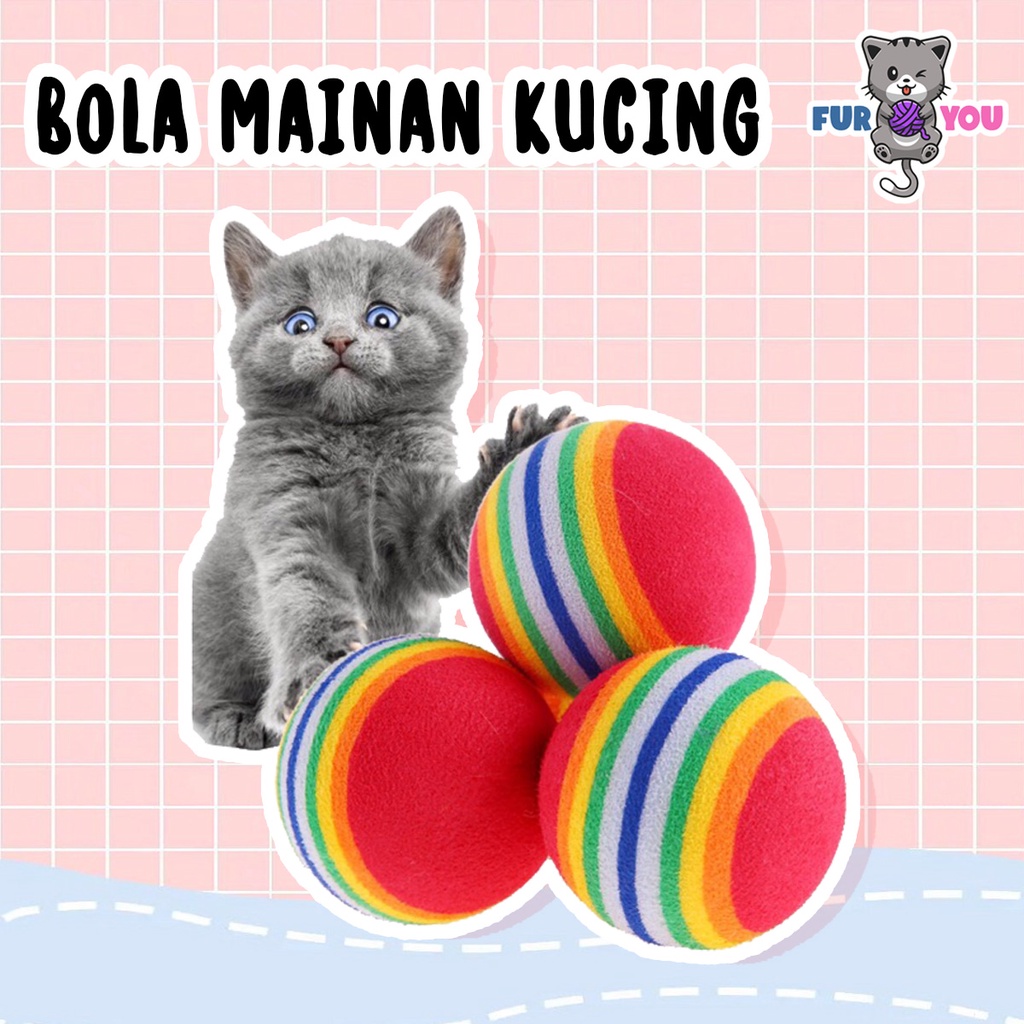 Bola Mainan Kucing Pet Ball Teething Toy