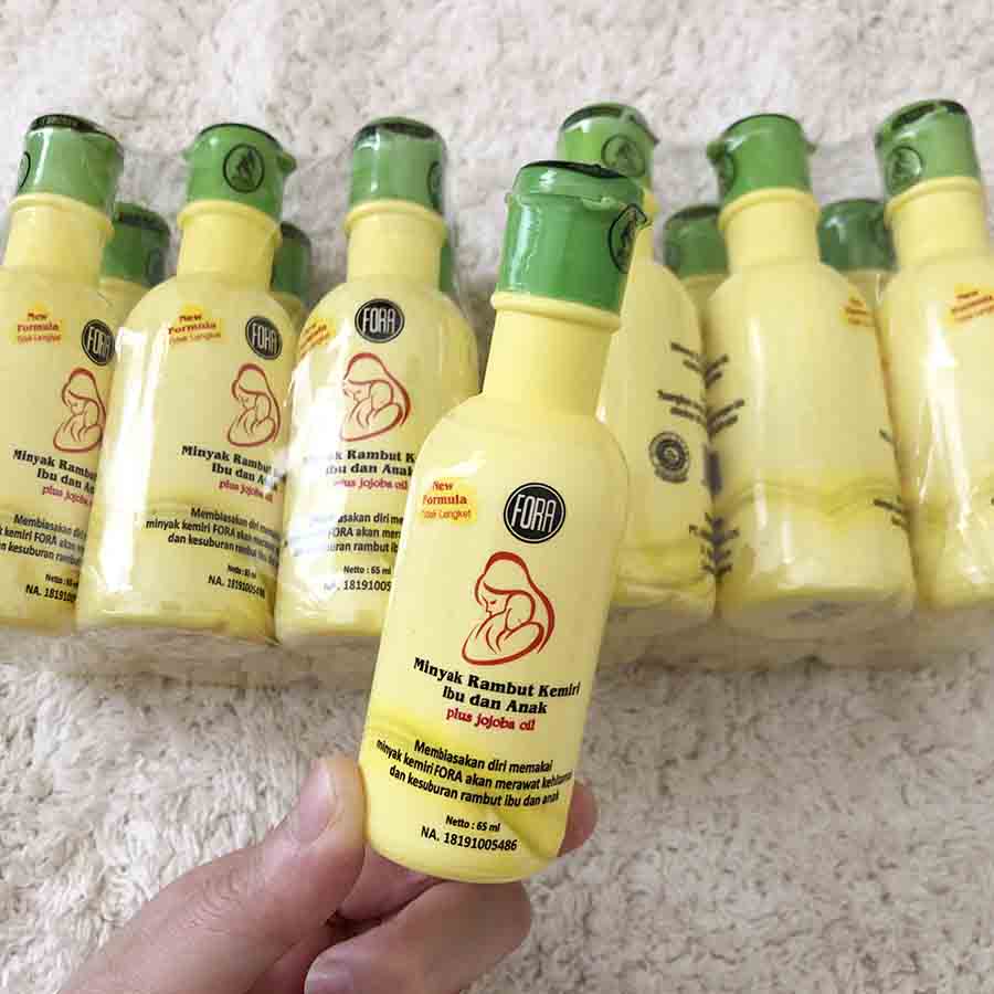 Minyak kemiri penumbuh rambut &amp; alis anak bayi dan dewasa Fora Nature 65ml