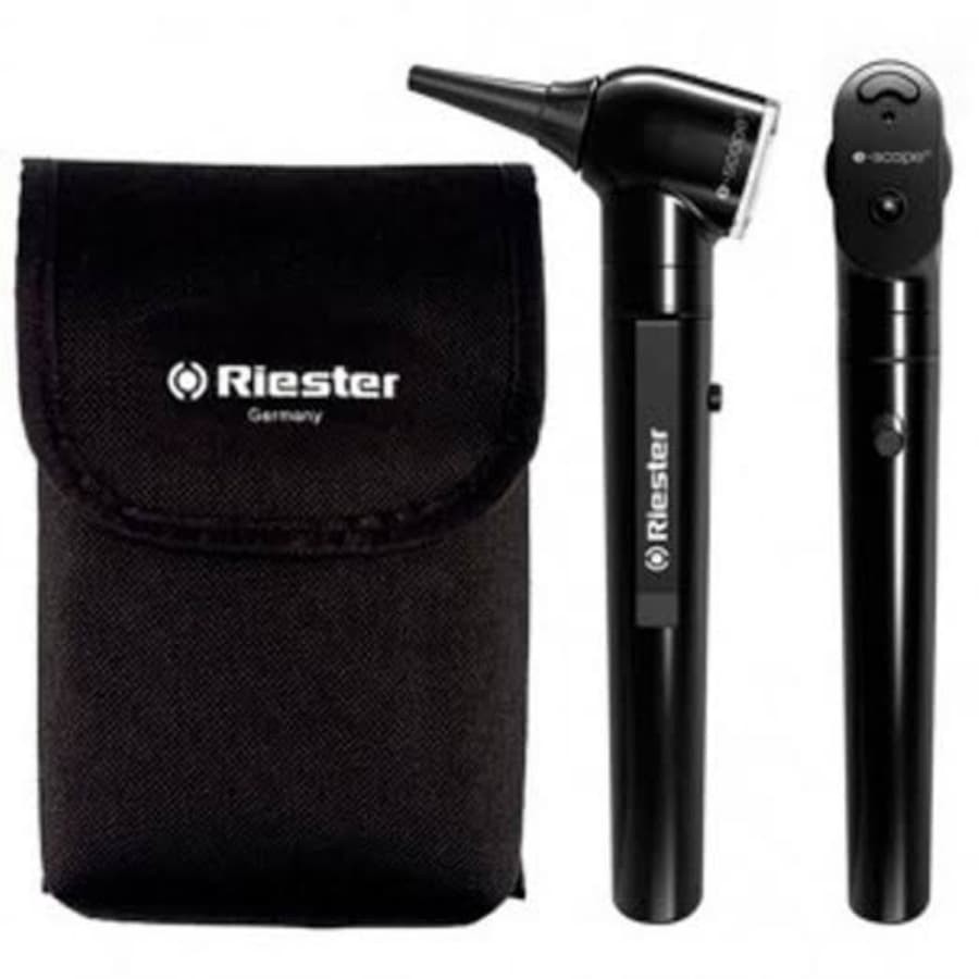 Combo Otoscope Opthalmoscope e-scope Riester 2131 200 Hitam