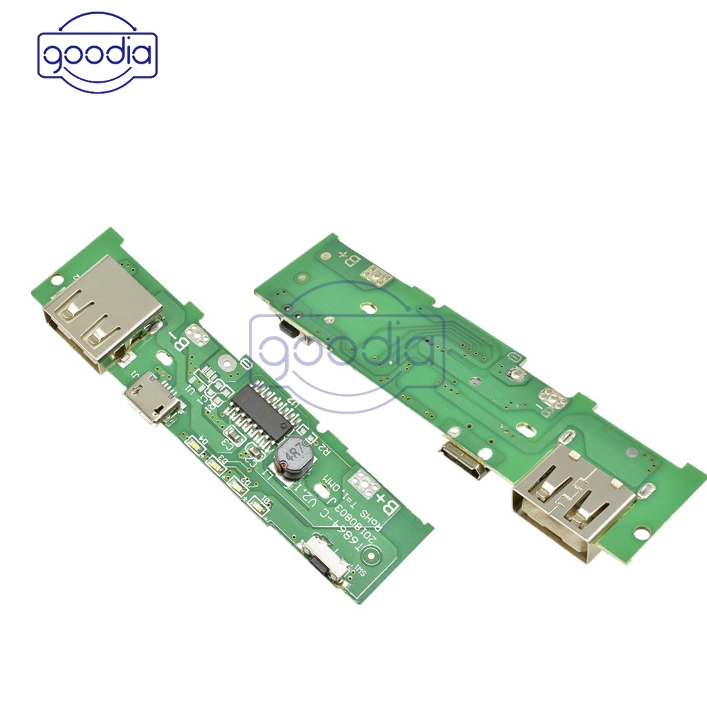 [IN STOCK/COD]Modul PCB Board Power Bank Charger USB 5V 2A 5V Untuk Baterai 18650