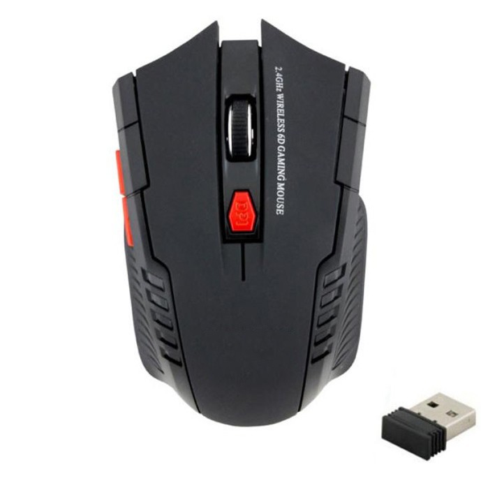 Mouse Gaming High DPI 2.4G Ambidextrous Ergonomic Version W4 2000 DPI Fantech black Grab medan