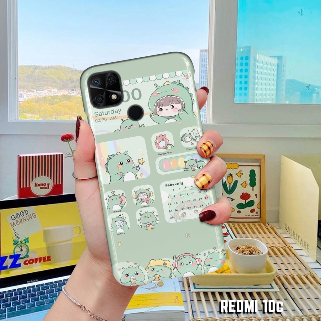 SOFTCASE REDMI 10C FASHION CASE KARTUN DINOSAURUS DISIMURAH SILICON CASE