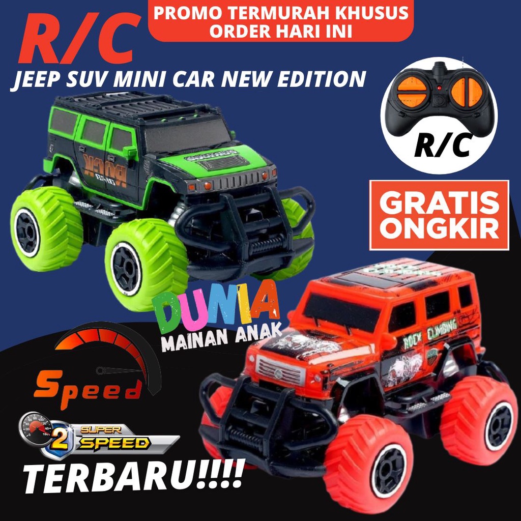 Mobil Remot Kontrol / RC Offroad / Rock Crawler Mobil Jeep Remote Control Mini Climber New Edition