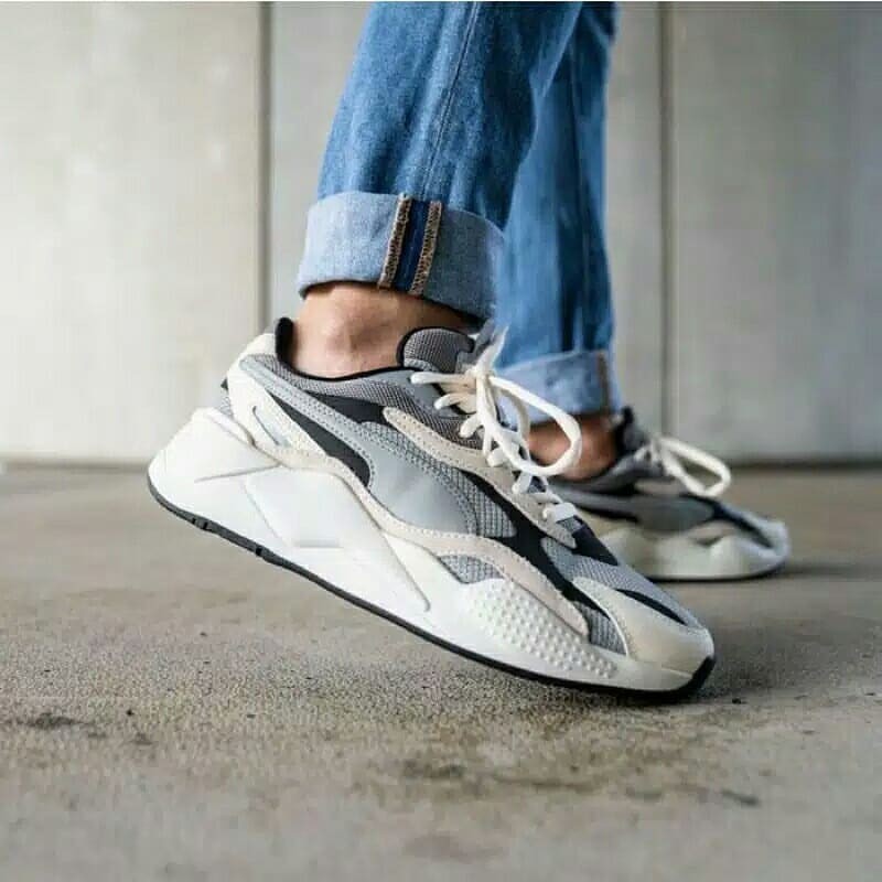 Sepatu Sneakers Wanita Puma RS X3 Puzzle Limestone Premium Original
