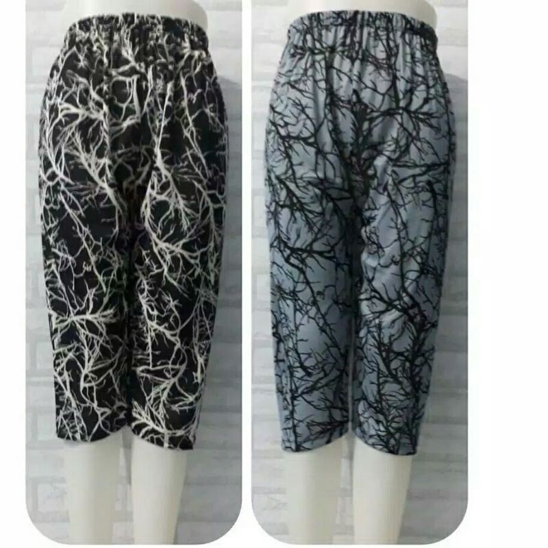 Celana Motif Pendek Santai Harian Atau Tidur Wanita / Short Daily Pants Standar &amp; Jumbo MOTIF