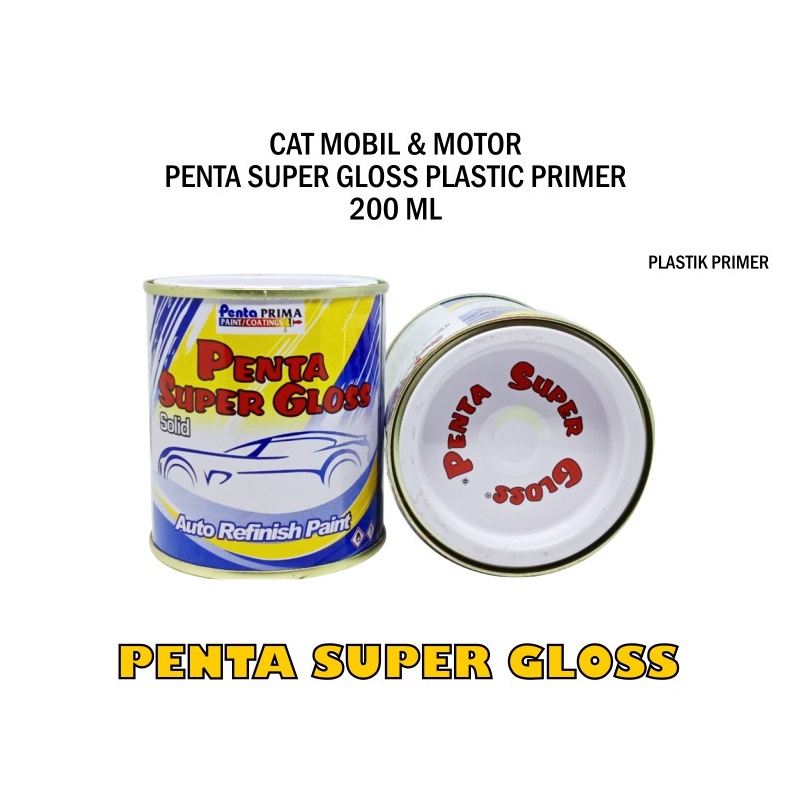 PENTA PLASTIK PRIMER 200 gram - penta plastic primer - penta super gloss plastik primer - penta pp primer - cat plastik primer