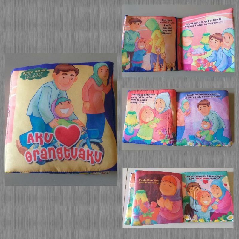 Softbook - Buku bantal - aku cinta orangtua ku