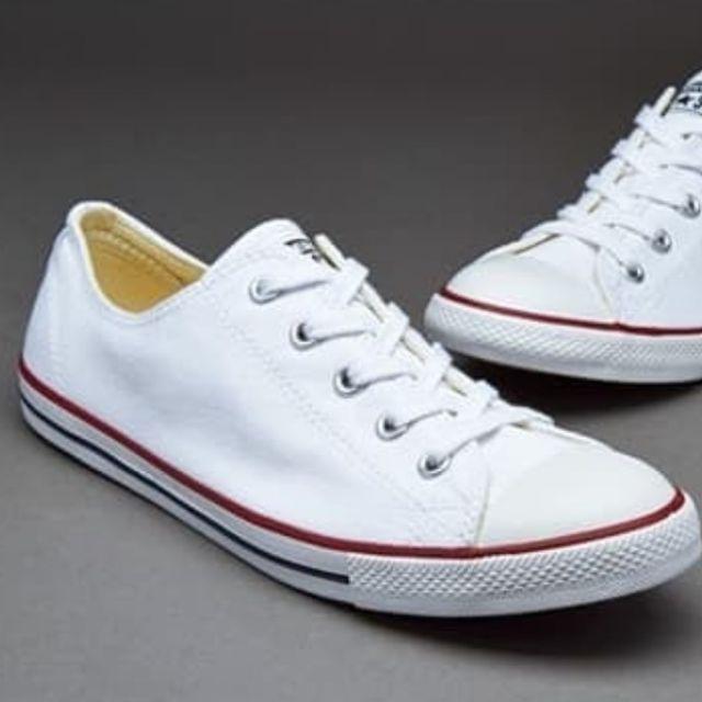 white slimline converse