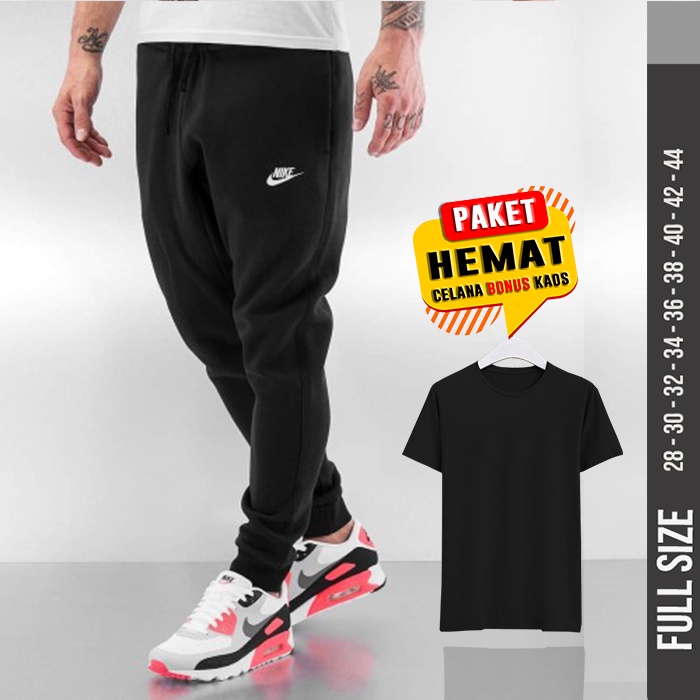 CELANA JOGER PRIA JUMBO CELANA PANJANG PRIA OVERSIZE JOGGER TRAINING BIG SIZE BONUS KAOS