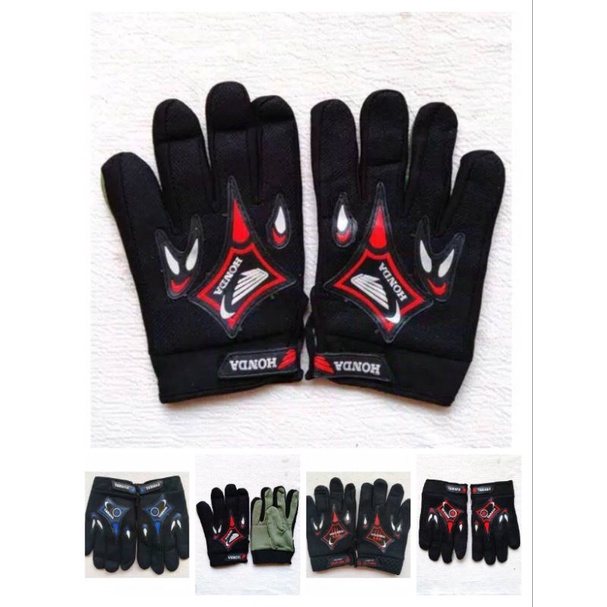 Sarung Tangan Motor Racing Full Finger Floking Karet