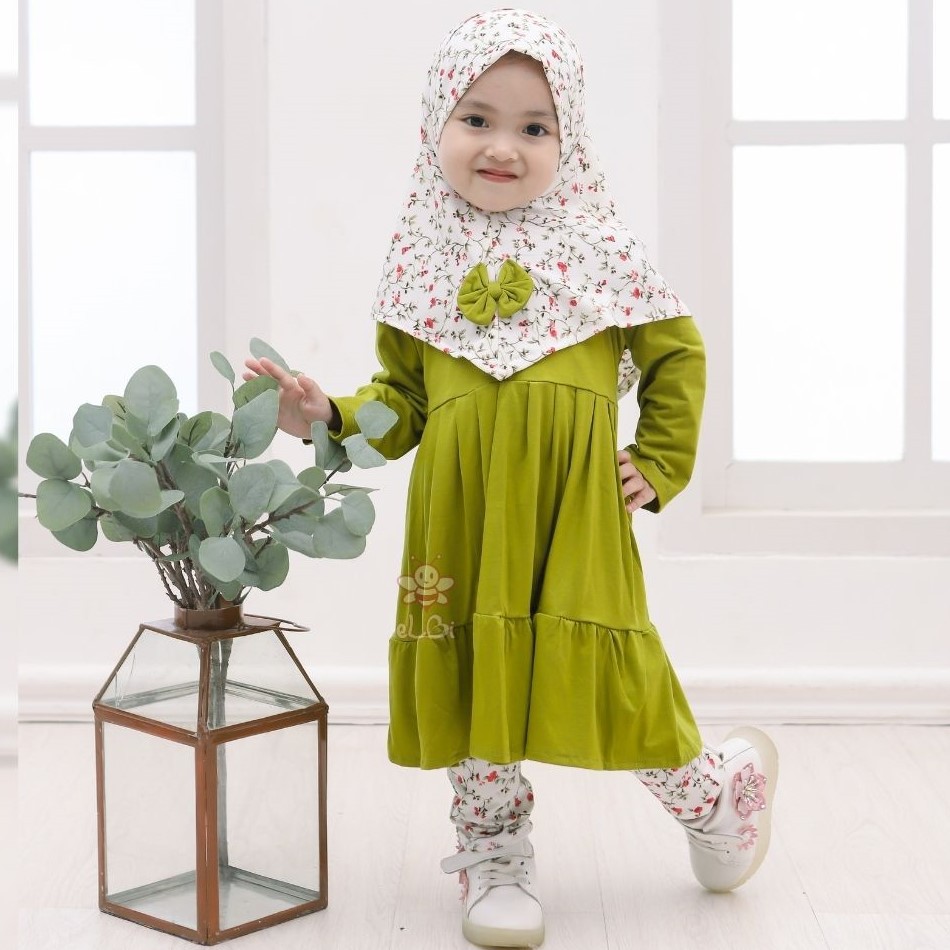 Baju Muslim Anak Perempuan Rayon Super / Gamis Anak 1-2 Tahun, 3-4 Tahun, 5-6 Tahun / Baju Muslim An