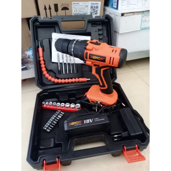 Jual Mesin Bor Baterai / Cas 18 Volt Xenon