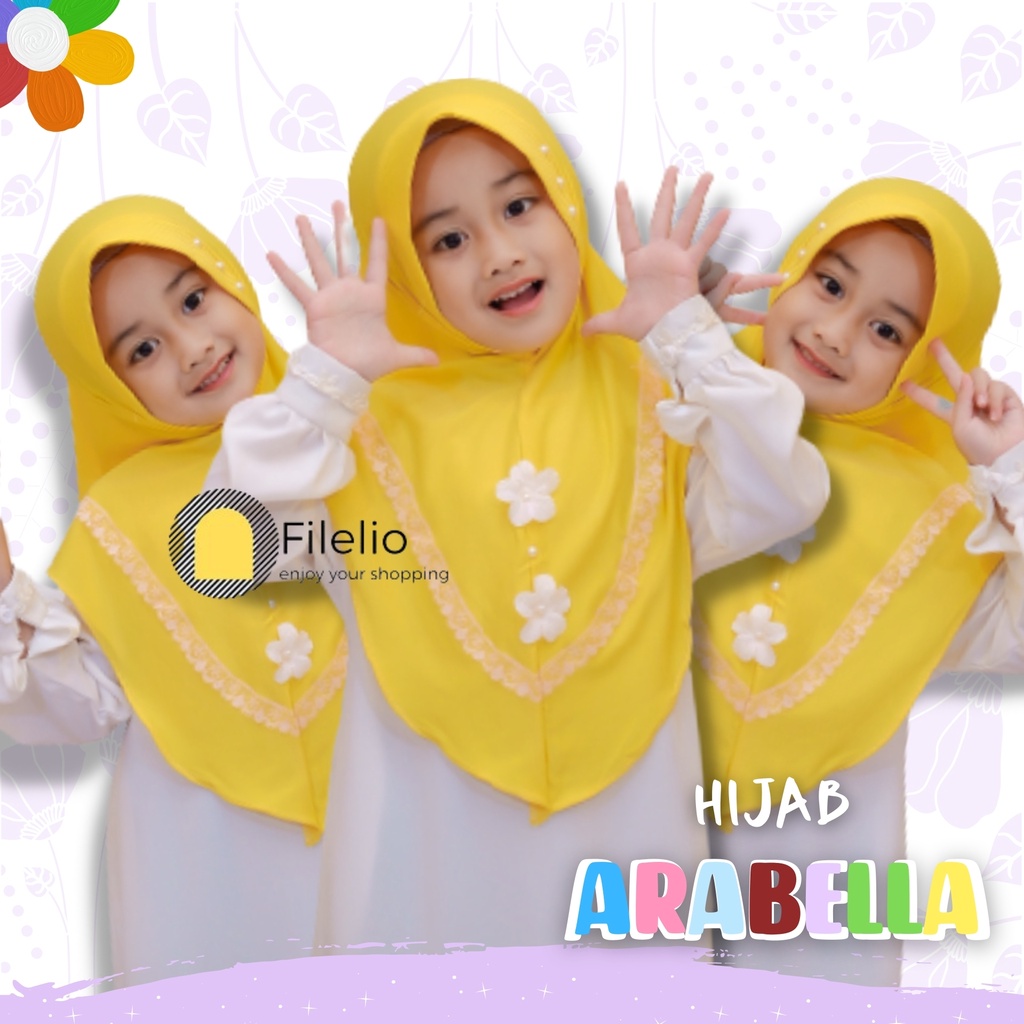 Kerudung Anak TK MURAH ARABELLA VARIASI BUNGA / Jilbab Anak Terbaru / Hijab Anak Murah / Fashion Anak / Kado Ultah