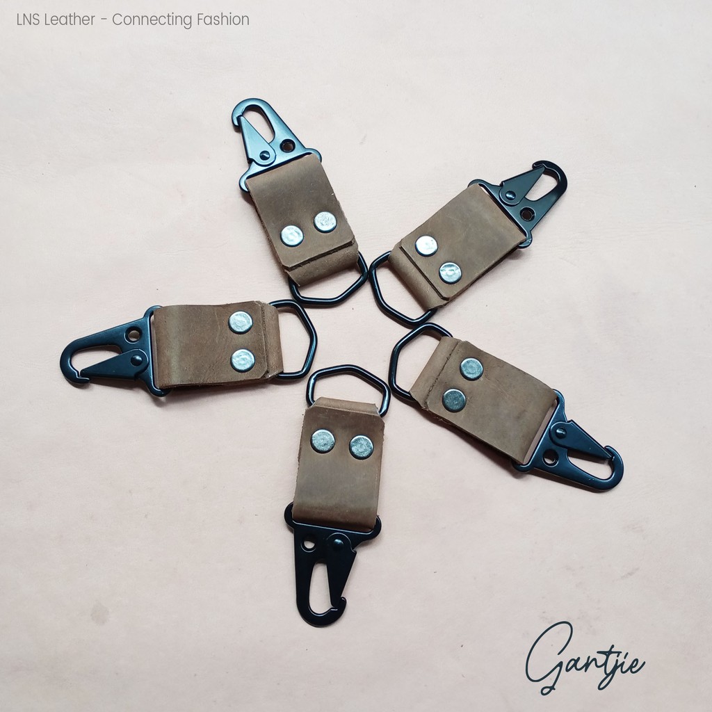 GAntungan KUNCI Kulit Carabiner Hook Gantjie