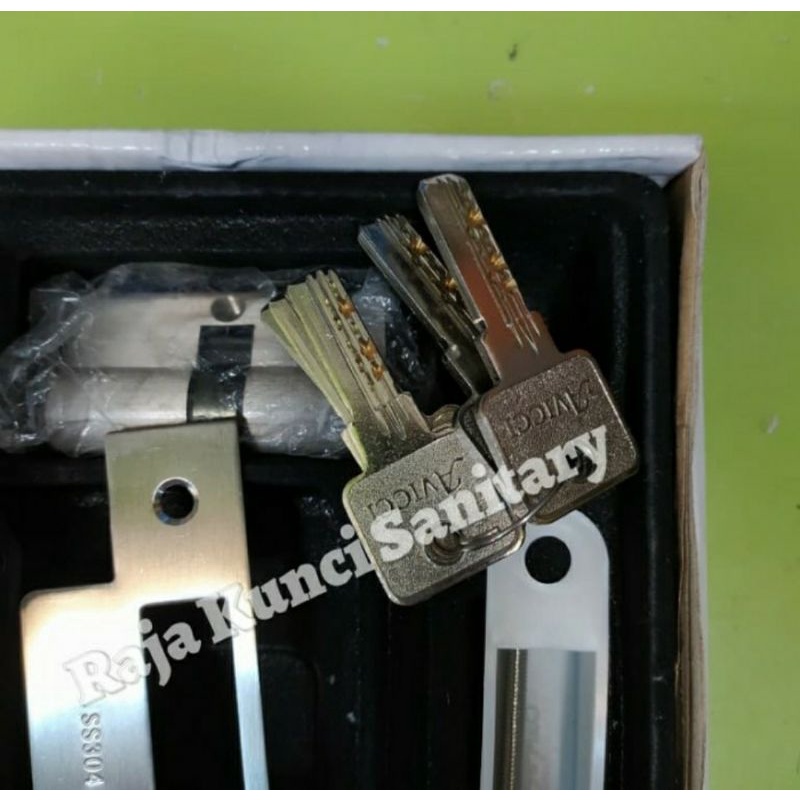 Lockcase Lidah Avicci 40mm Stainless SUS 316 + Cylinder 60mm/Body Pelor Stainless SUS 316