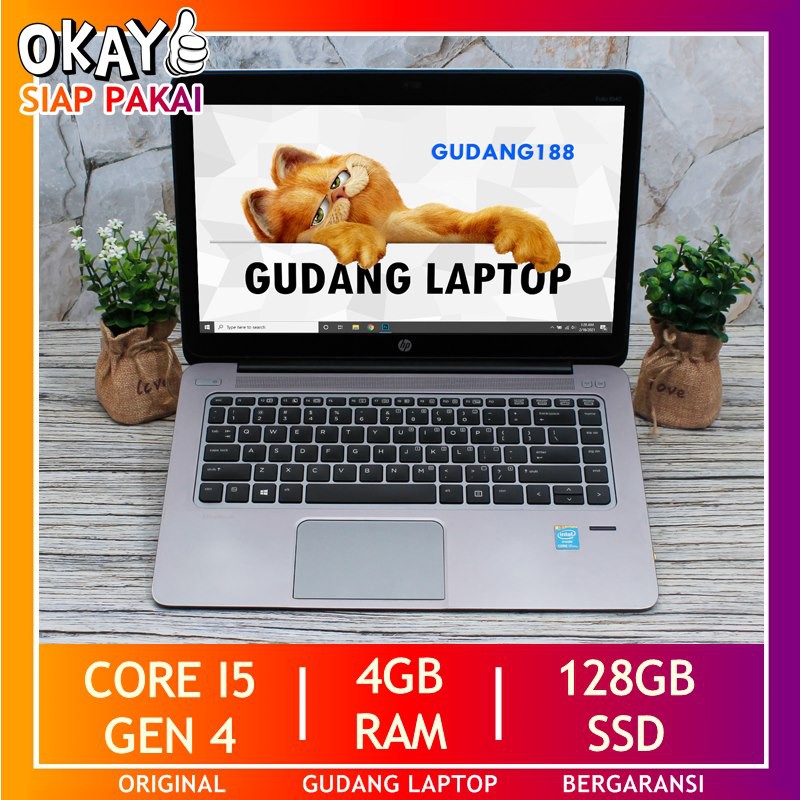 Hp Folio 1040 G1 Core I5 Ram 4gb Laptop Bekas Murah Berkualitas Bergaransi Terbaik 4 Jutaan Shopee Indonesia