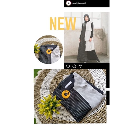 NEW baju muslim bermerk berkualitas murah meriah diskon MARIPI casual