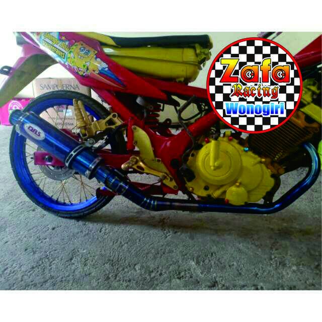 Knalpot dbs bluemoon for satria fu sonic mx king gsx supra gtr dll