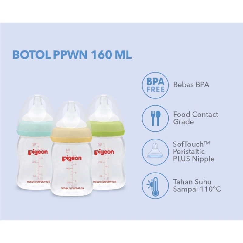 Pigeon paket beli 2 bonus 1 bottle pp wideneck 160 ml