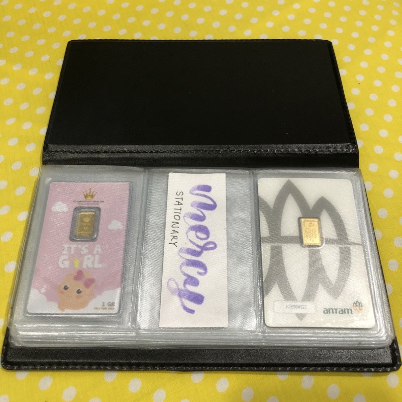 

Name Card Holder Isi 48 Slot 96 Kartu - Tempat Antam Dompet LM - Tempat Kartu LM Certicard Certieye