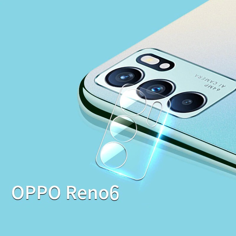 Tempered Glass OPPO Reno 6 4G Lens Camera Full Screen Protector Handphone