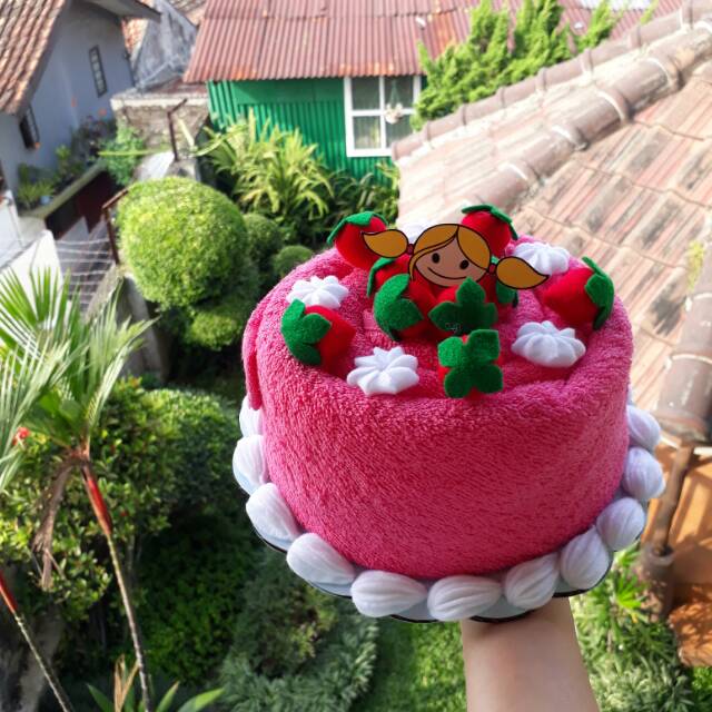 Strawberry Cake Towel