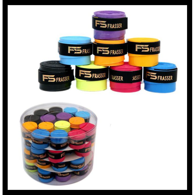 Promo Grip Raket Bulutangkis Badminton Frasser Karet Polos