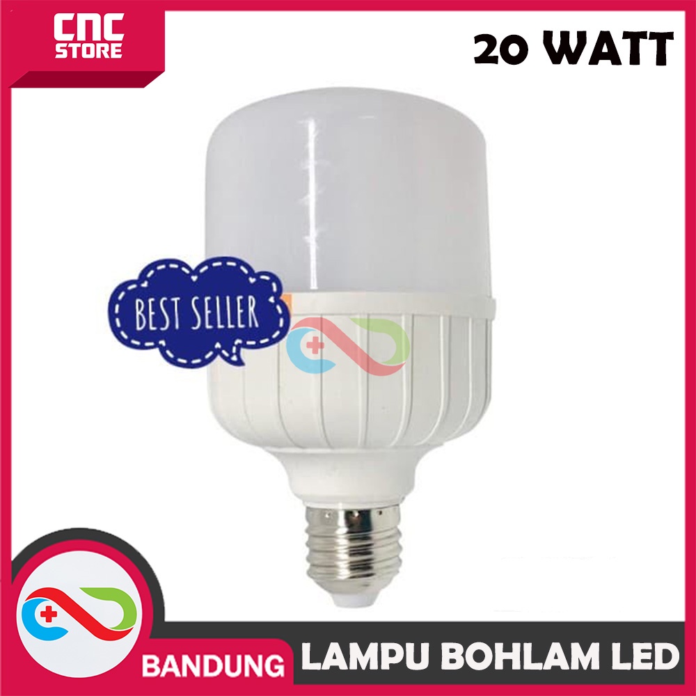 LAMPU BOHLAM LED JUMBO TERMURAH 5W 10W 15W 20 30W AWET SUPER TERANG - 20W