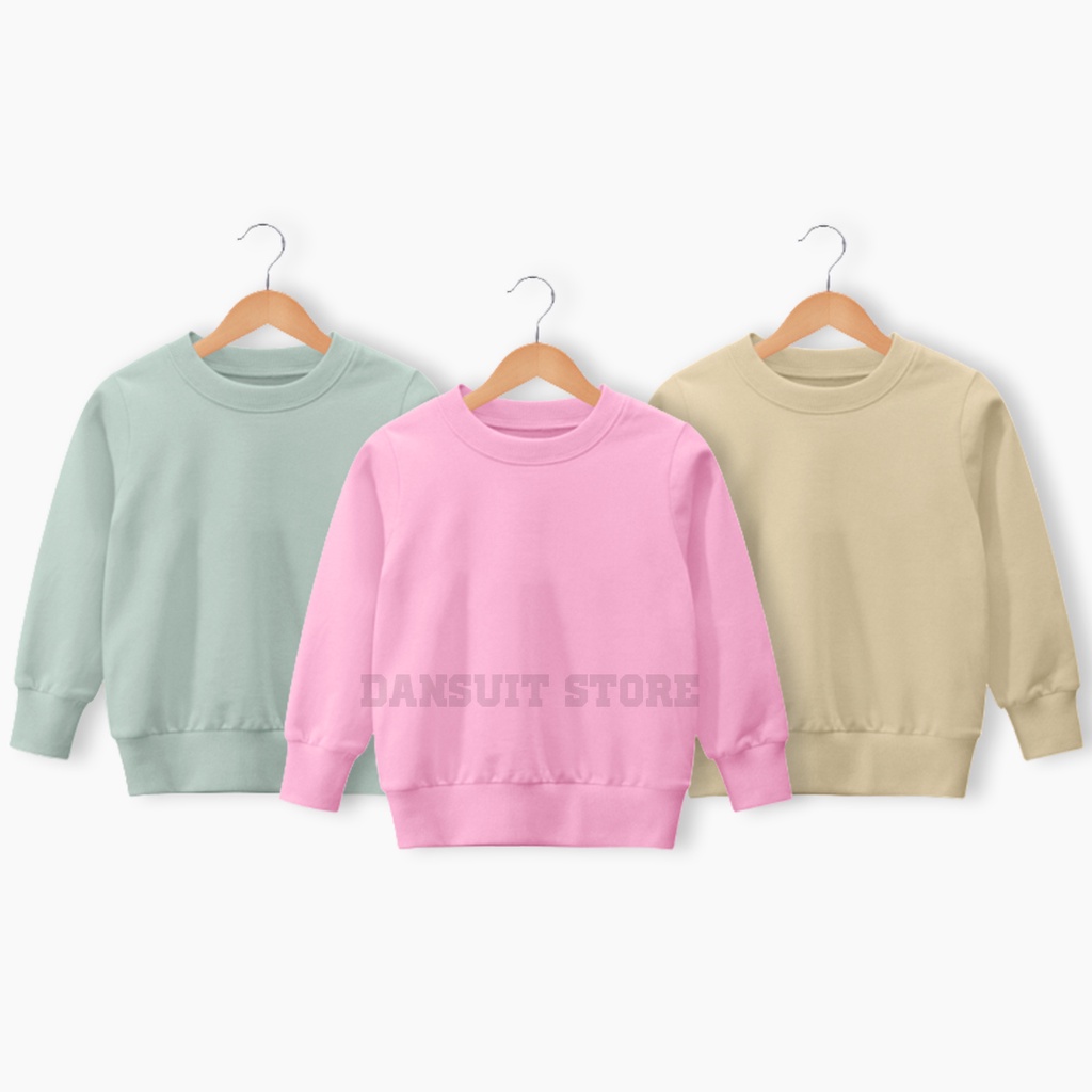 Sweater Polos Anak Laki-laki/Perempuan Usia  4-13 Tahun PART 2