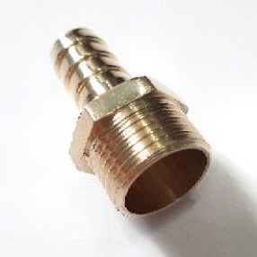 Nepel Selang 1/2&quot; × 1/2&quot; KUNINGAN / Hose Nipple Drat Luar