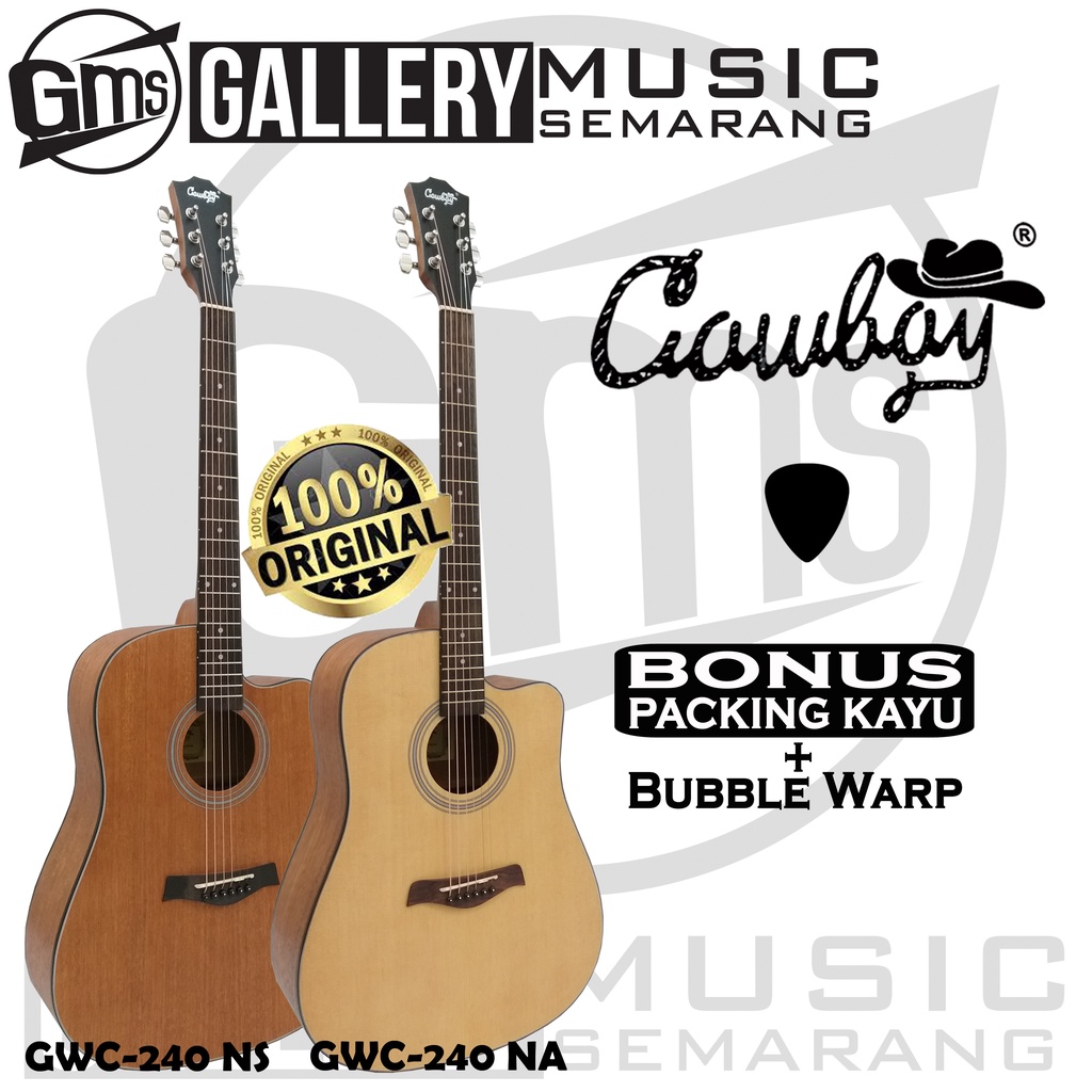 Gitar Cowboy Original GWC-240 NA GWC 240NS Gitar Akustik Import Merk Cowboy Original